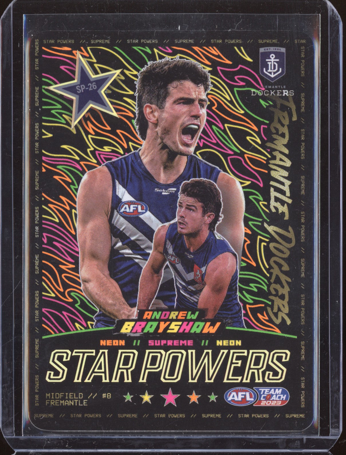 Andrew Brayshaw 2023 Team Coach SP-26 Star Powers Neon