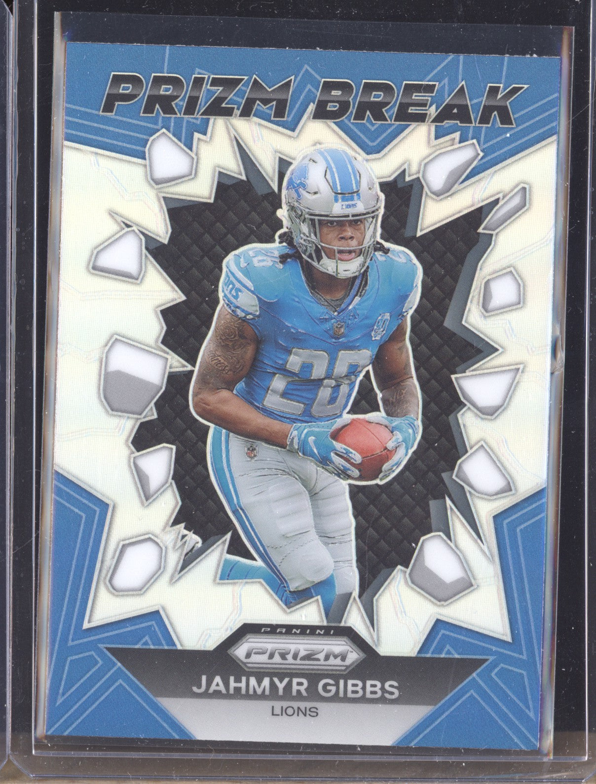 Jahmyr Gibbs 2023 Panini Prizm PB-5 Prizm Break Silver RC