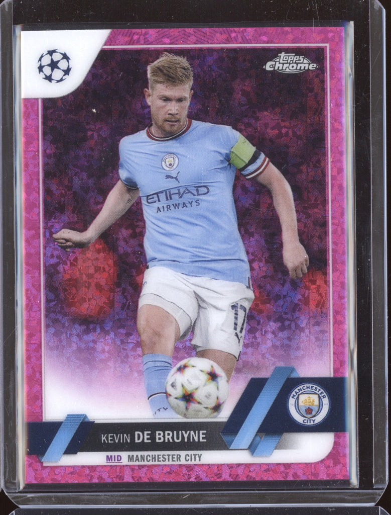 Kevin De Bruyne 2022-23 Topps Chrome UEFA Club 33 Pink Mini 