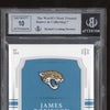 James Robinson 2020 Panini National Treasures 204 Rookie Patch Auto Silver RC 15/25 BGS 9 - 10
