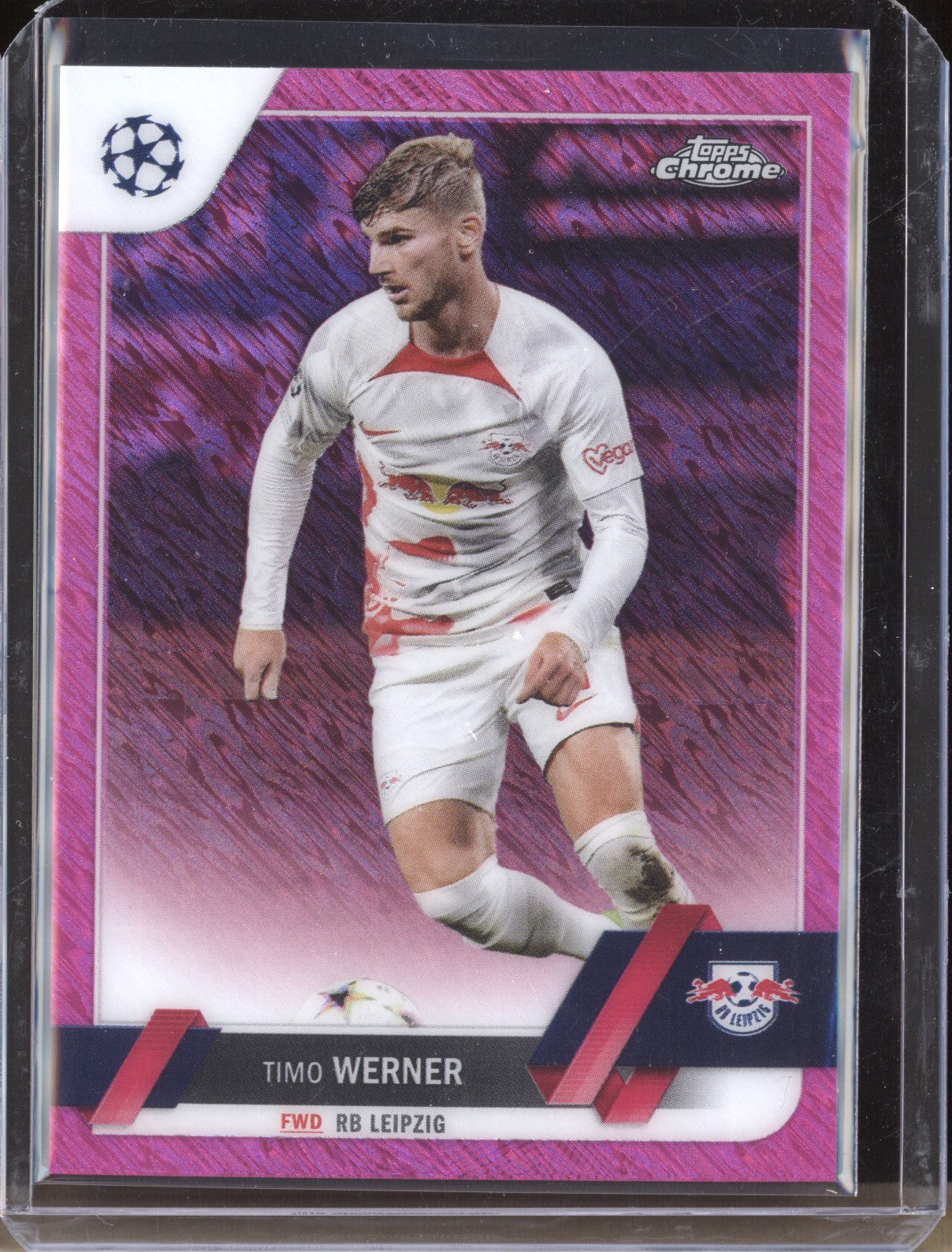 Timo Werner 2022-23 Topps Chrome UEFA 111 Pink Shimmer 4/250