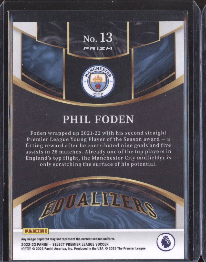 Phil Foden 2022-23 Panini Select Premier League 13 Equalizers Silver - The  Hobby