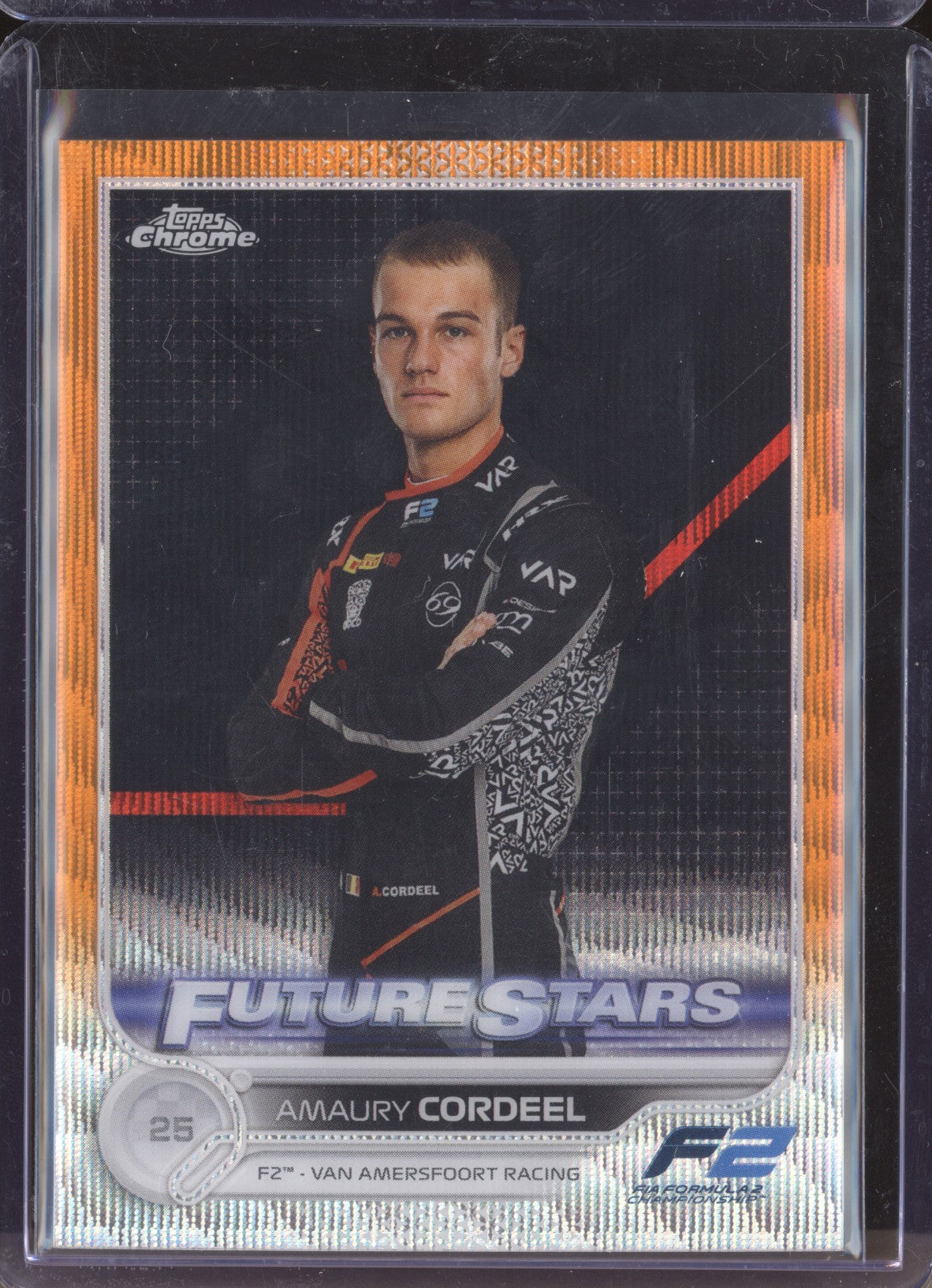 Amaury Cordeel 2022 Topps Chrome Formula 1 98 Orange Wave 18/25