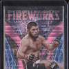 Khabib Nurmagomedov 2022 Panini Prizm UFC 5 Fireworks Pink Pulsar 25/42