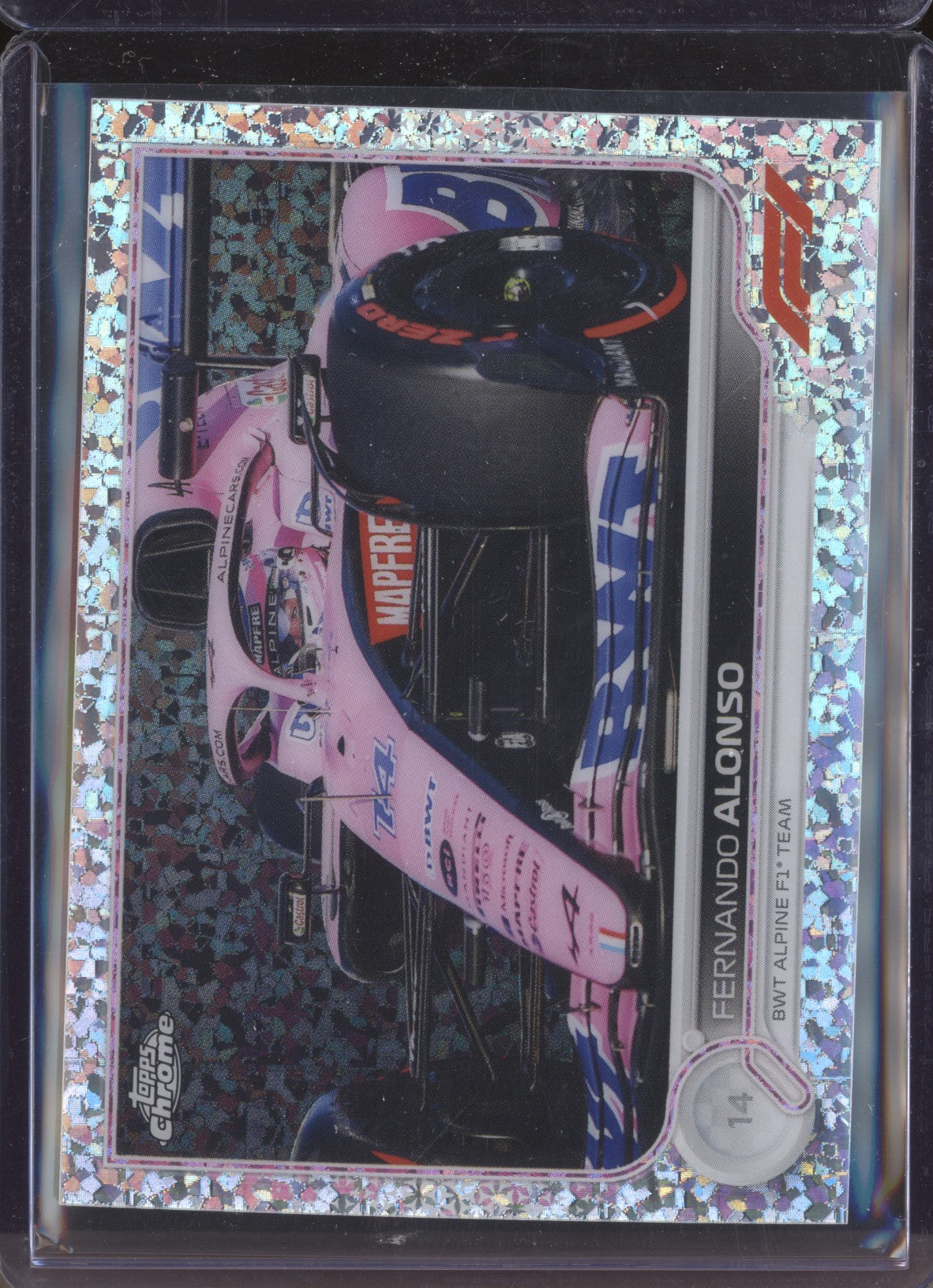 Fernando Alonso 2022 Topps Chrome Formula 1 15 Mini Diamonds 153/299