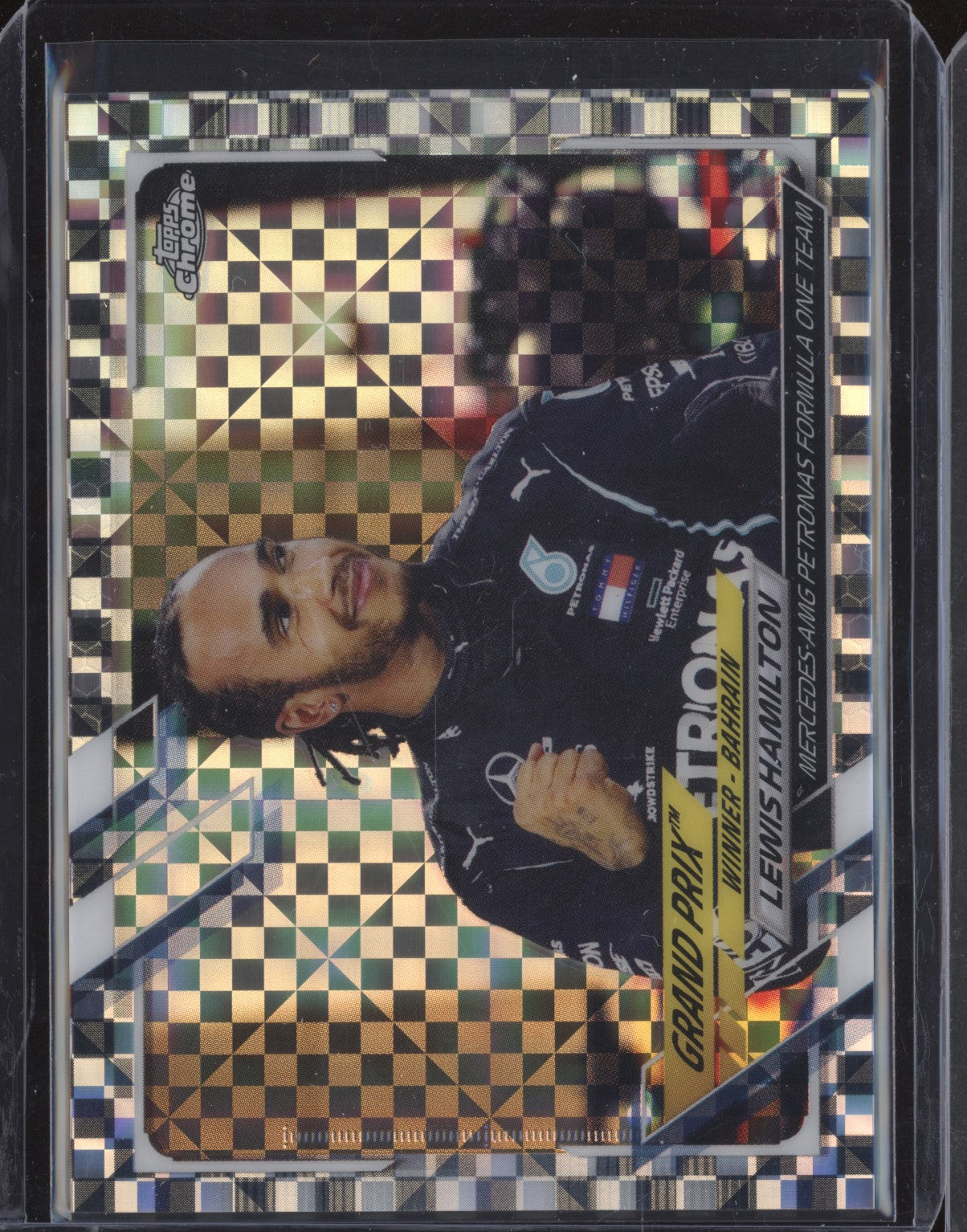 Lewis Hamilton 2021 Topps Chrome Formula One 152 Checker Flag