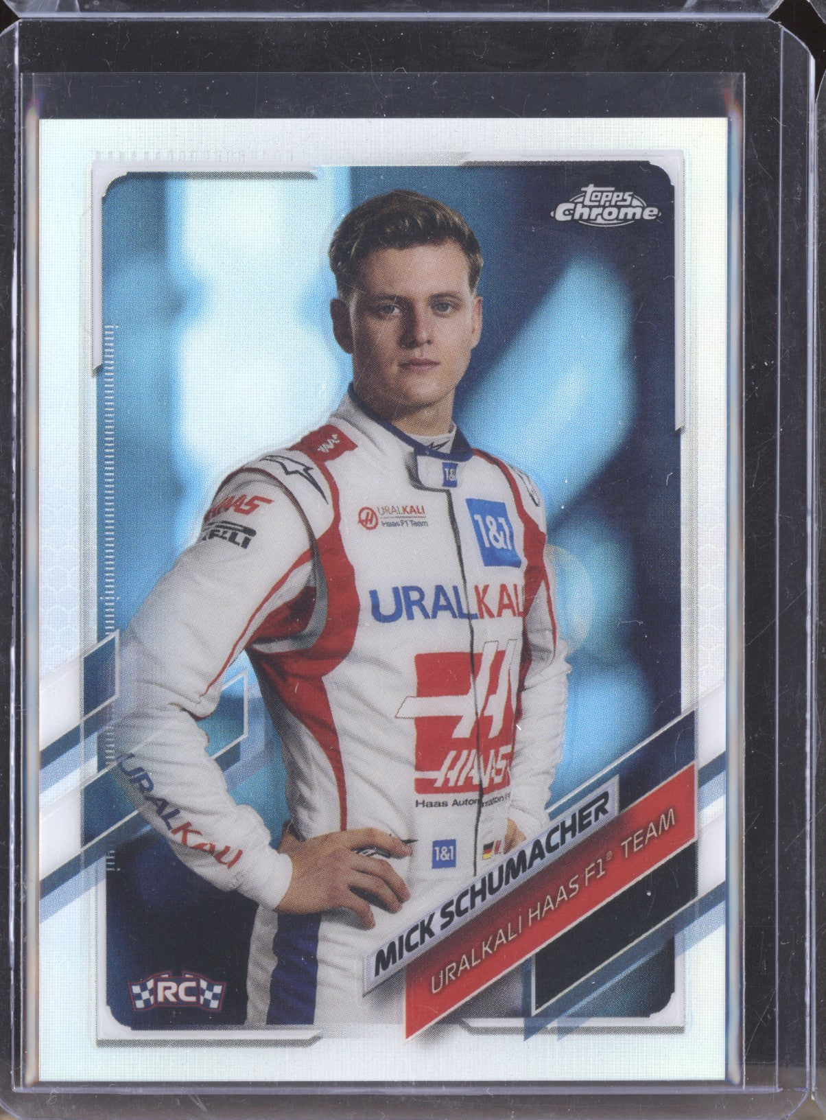 Mick Schumacher 2021 Topps Chrome Formula One 17 Refractor RC