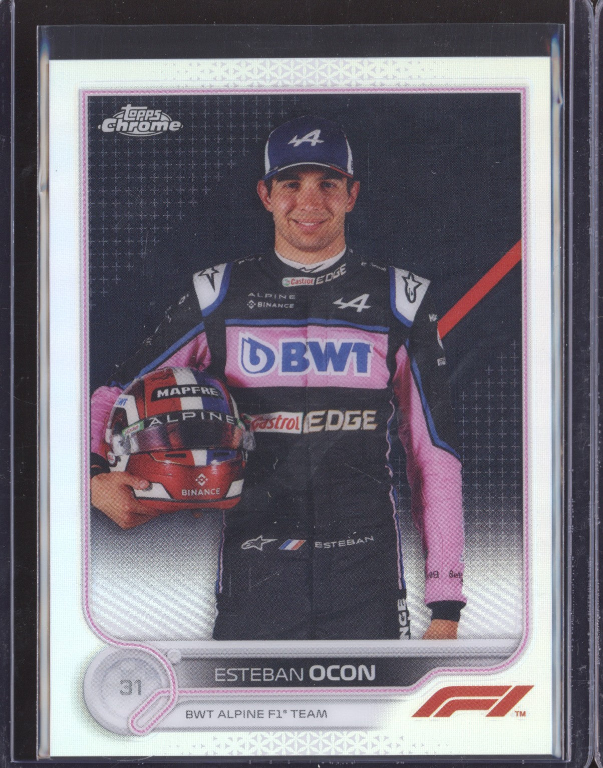 Esteban Ocon 2022 Topps Chrome Formula 1 41 Refractor