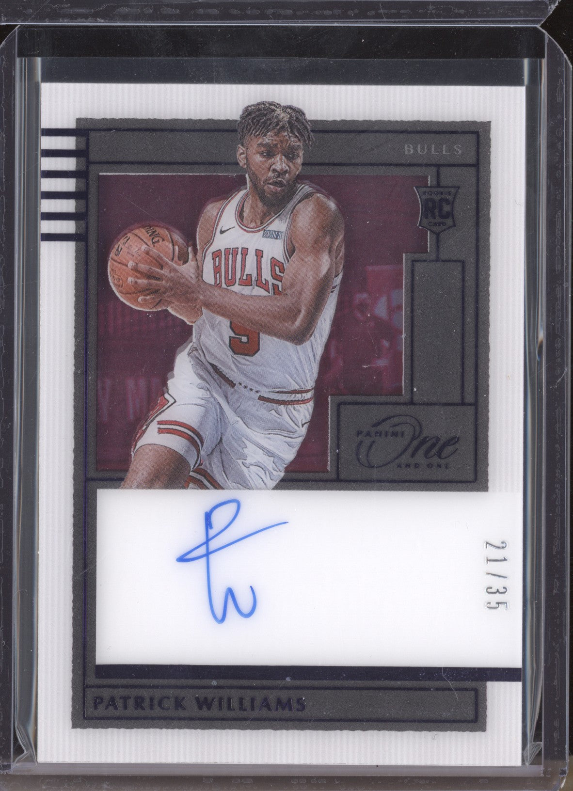 Patrick Williams 2020-21 Panini One and One RAU-PWL Rookie Autograph RC 21/35 LPZ