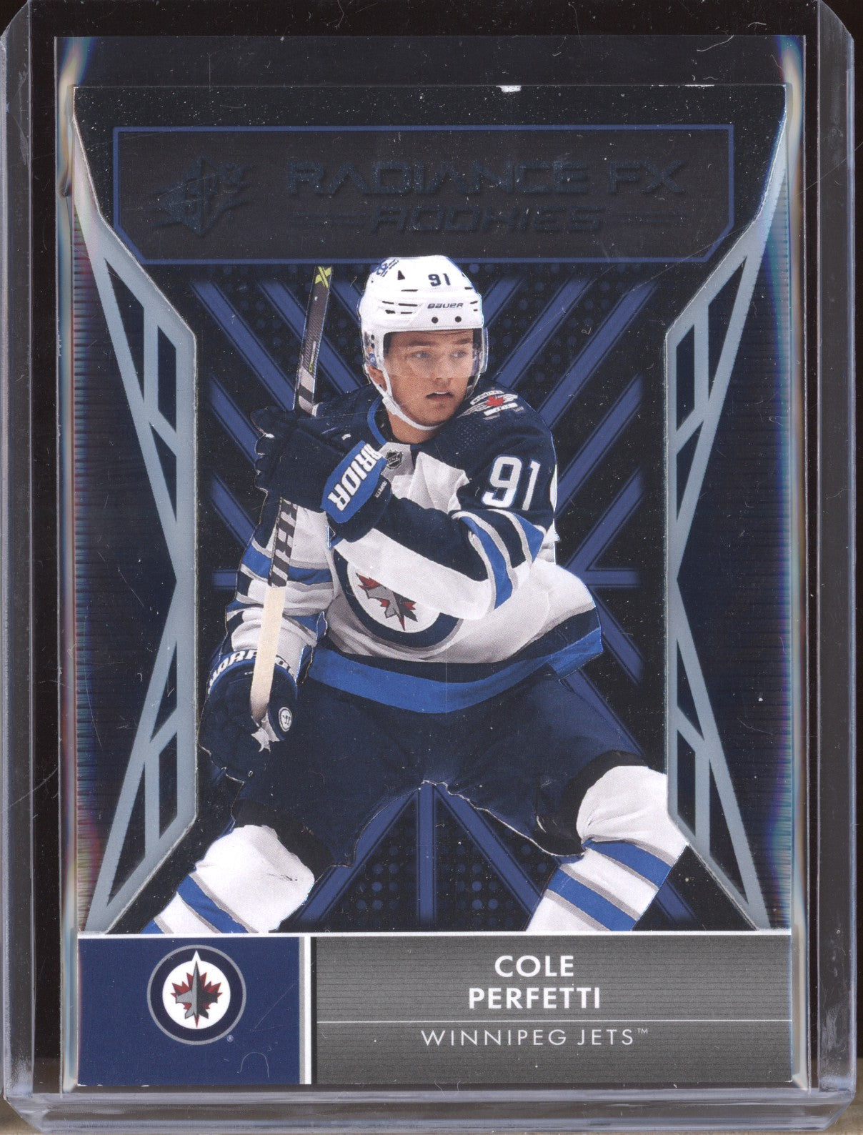 Cole Perfetti 2021-22 Upper Deck SPx RX-98 Radiance FX Rookies RC