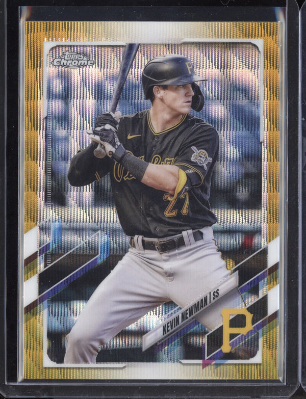 Kevin Newman 2021 Topps Chrome Baseball Gold Wave Refractor 42/50