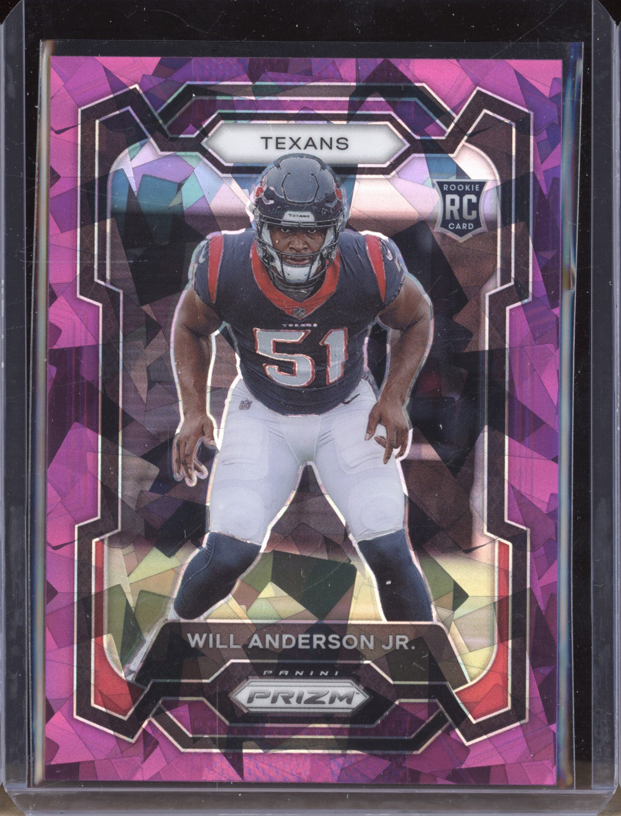 Will Anderson Jr 2023 Panini Prizm 342 Purple Ice RC 102/225