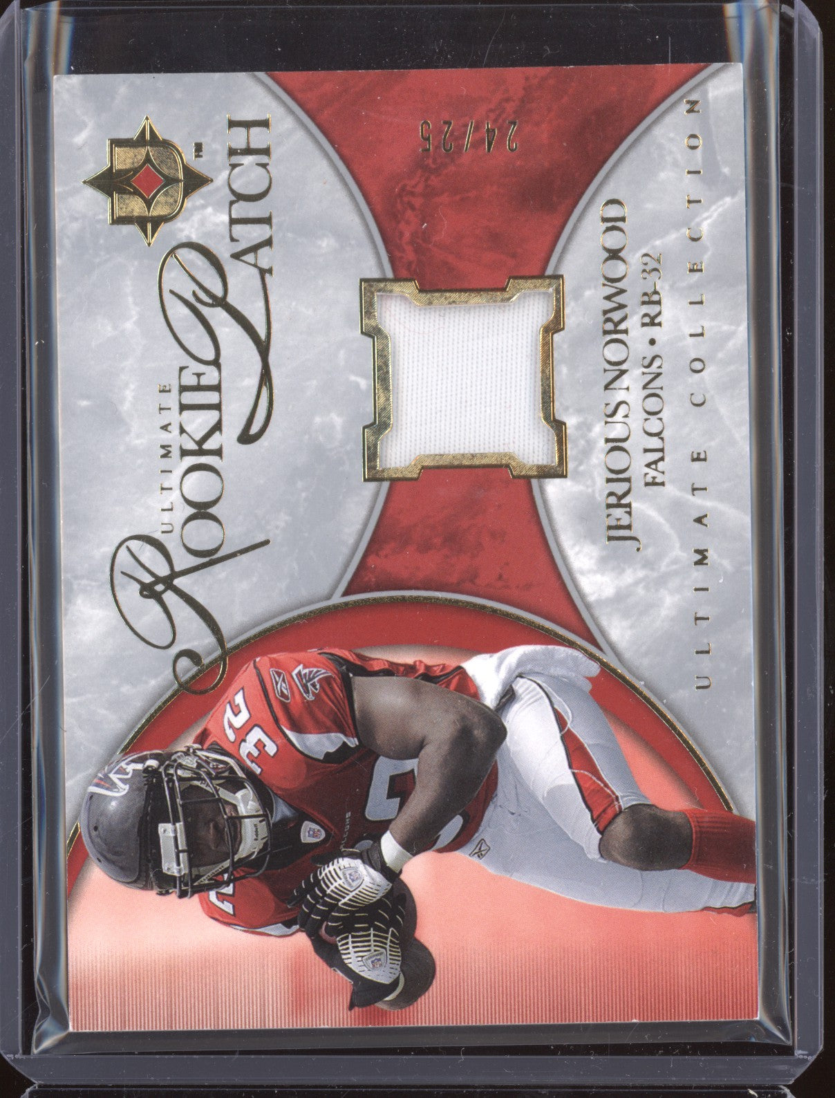 Jerious Norwood 2006 Upper Deck Ultimate Collection Rookie Patch Jersey RC /25
