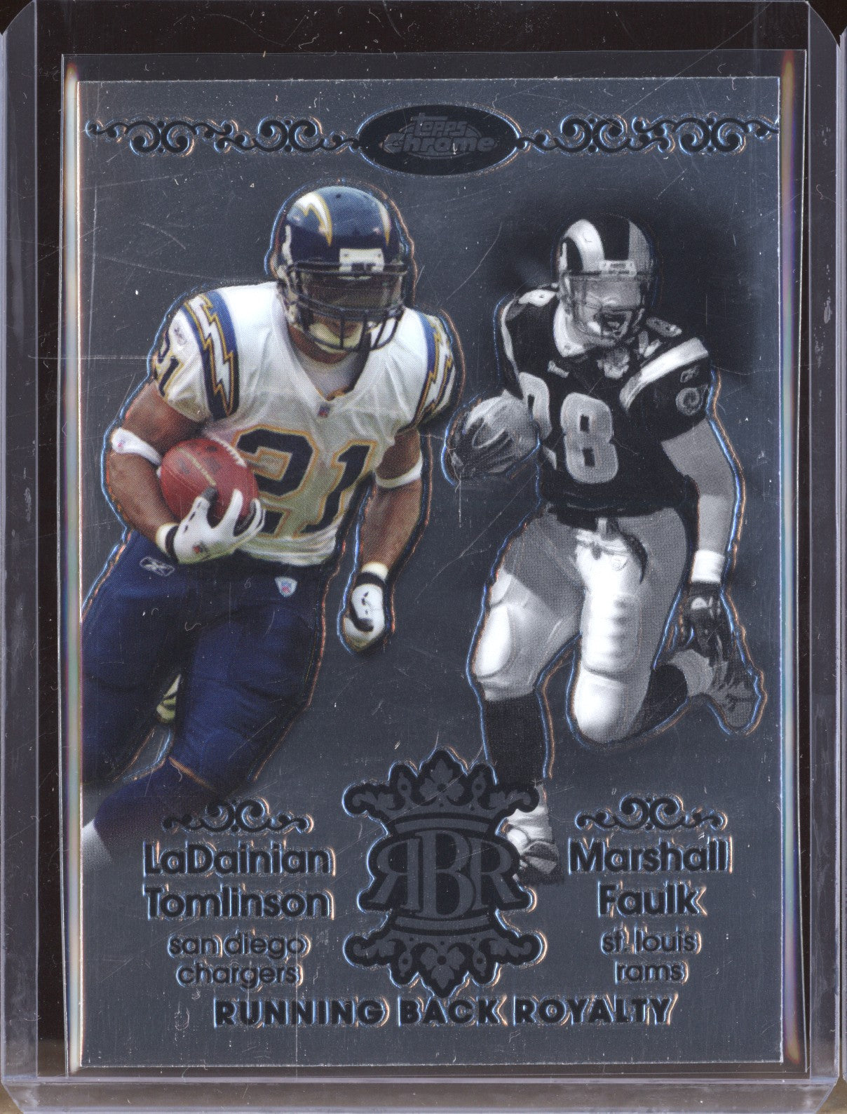 LaDainian Tomlinson Marshall Faulk 2007 Topps Chrome Running Back Royalty