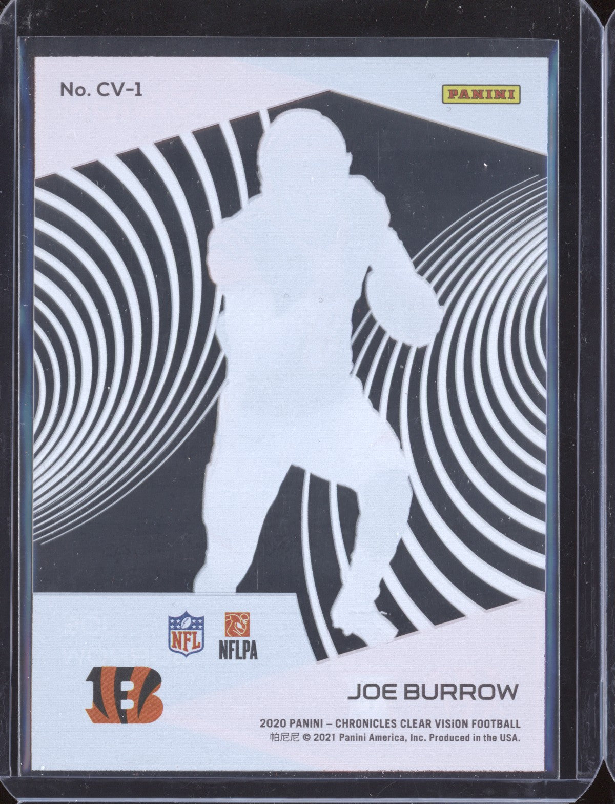 Joe Burrow 2020 Panini Chronicles CB-1 Clear Vision RC