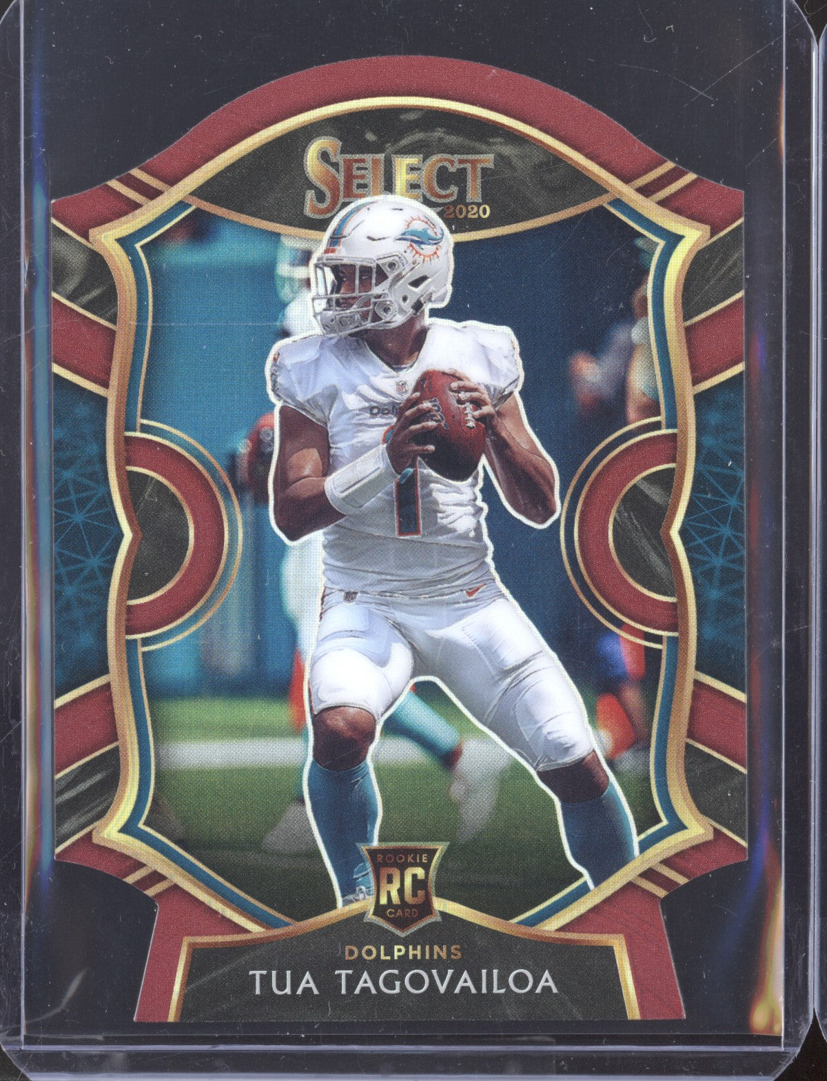 Tua Tagovailoa 2020 Panini Select Concourse Red Die Cut RC