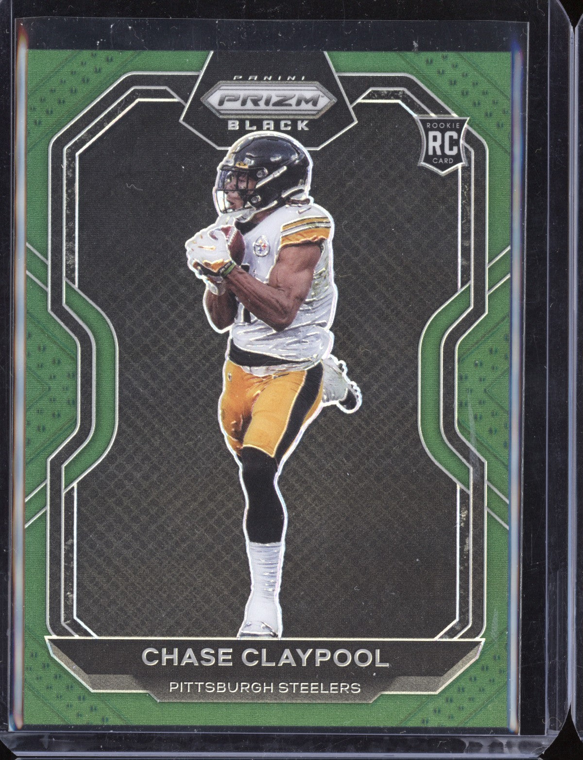 Chase Claypool 2020 Panini Chronicles Prizm Black Green RC 19/49