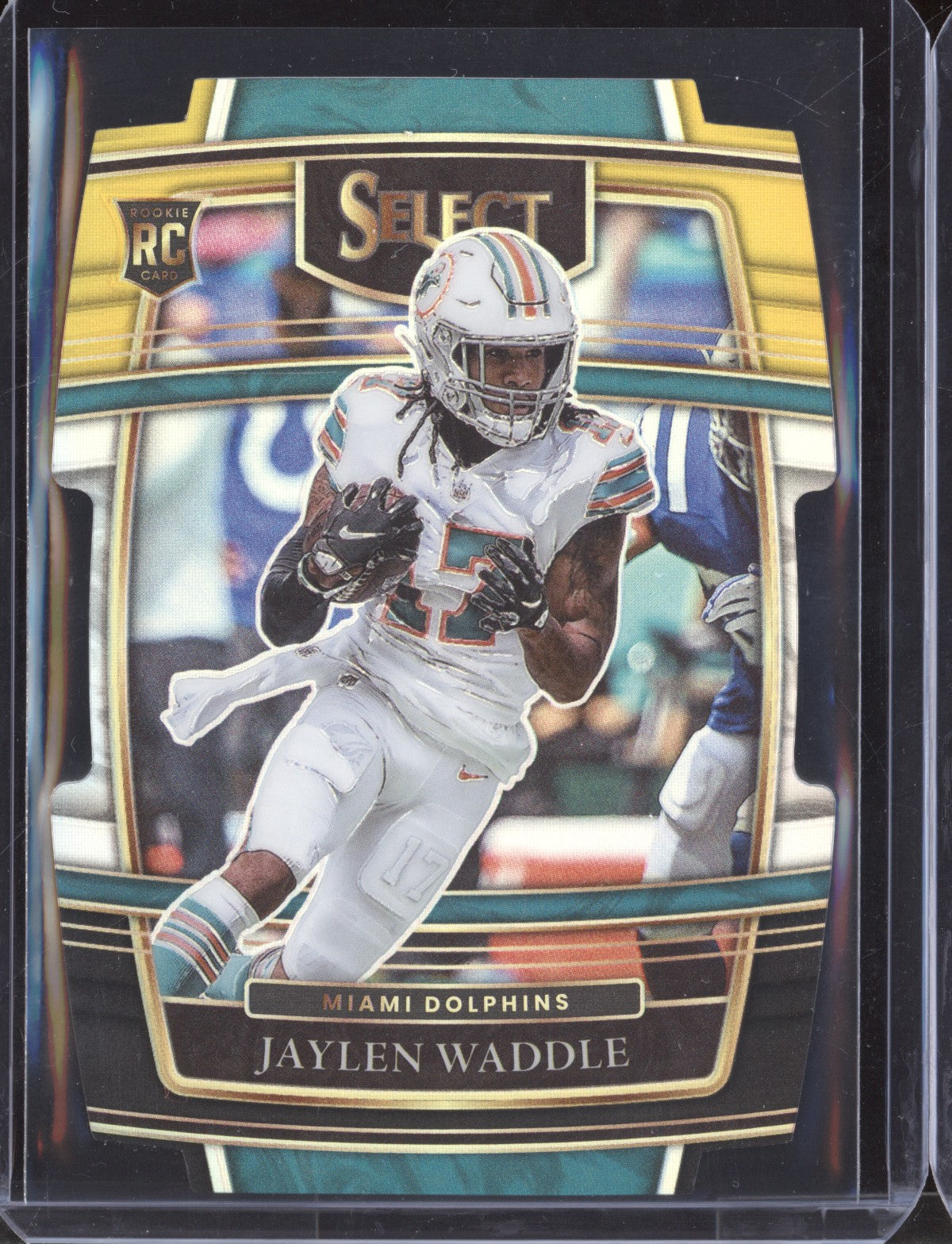 Jaylen Waddle 2021 Panini Select 48 Black Gold Die Cut RC