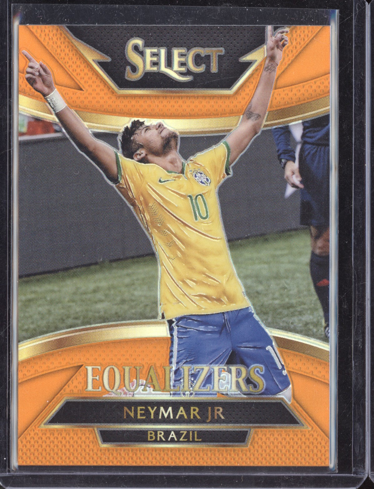 Neymar Jr. 2015-16 Panini Select Soccer Equalizers Orange Prizm 036/149