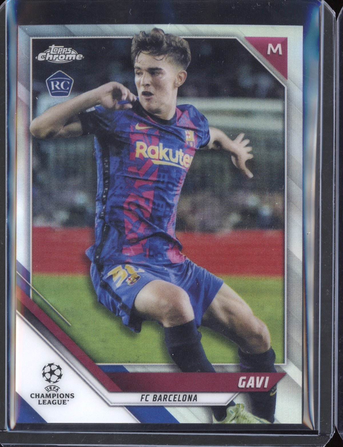 Gavi 2021/22 Topps Chrome UEFA Champions League Refractor RC