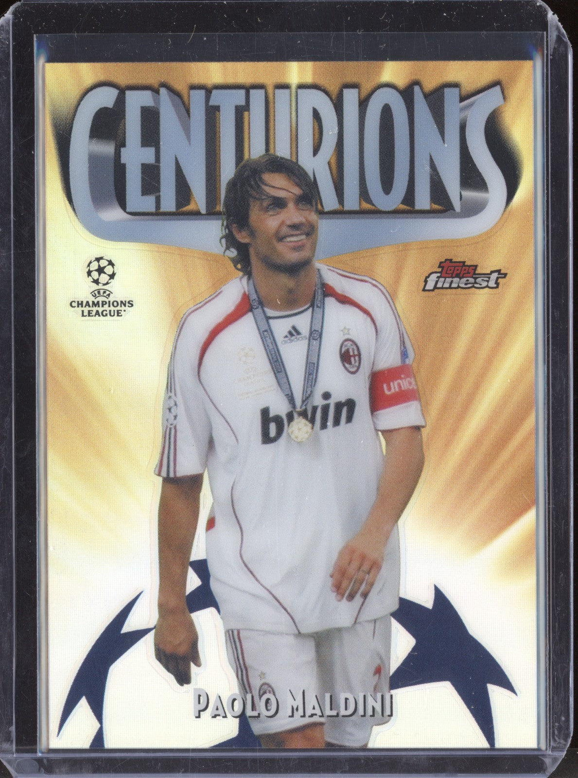 Paolo Maldini 2021-22 Topps Finest UEFA CL Centurions