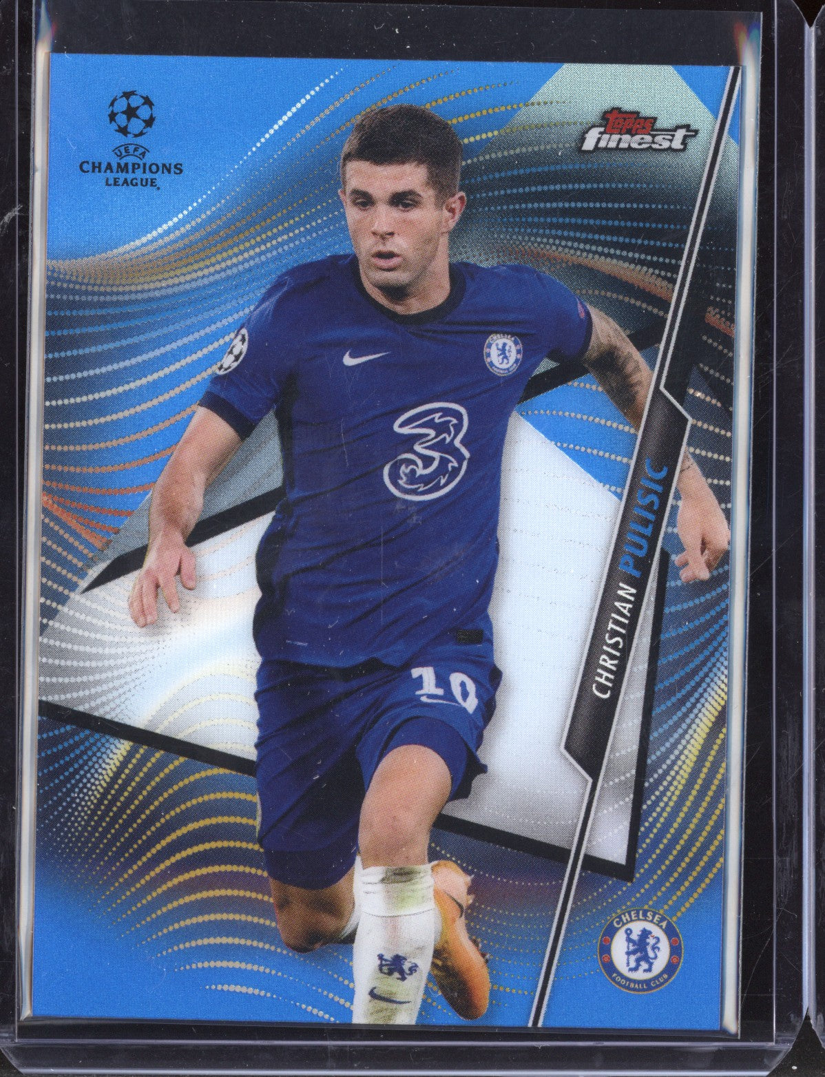 Christian Pulisic 2021 Topps Finest UEFA Blue - Jersey Colour 115/150