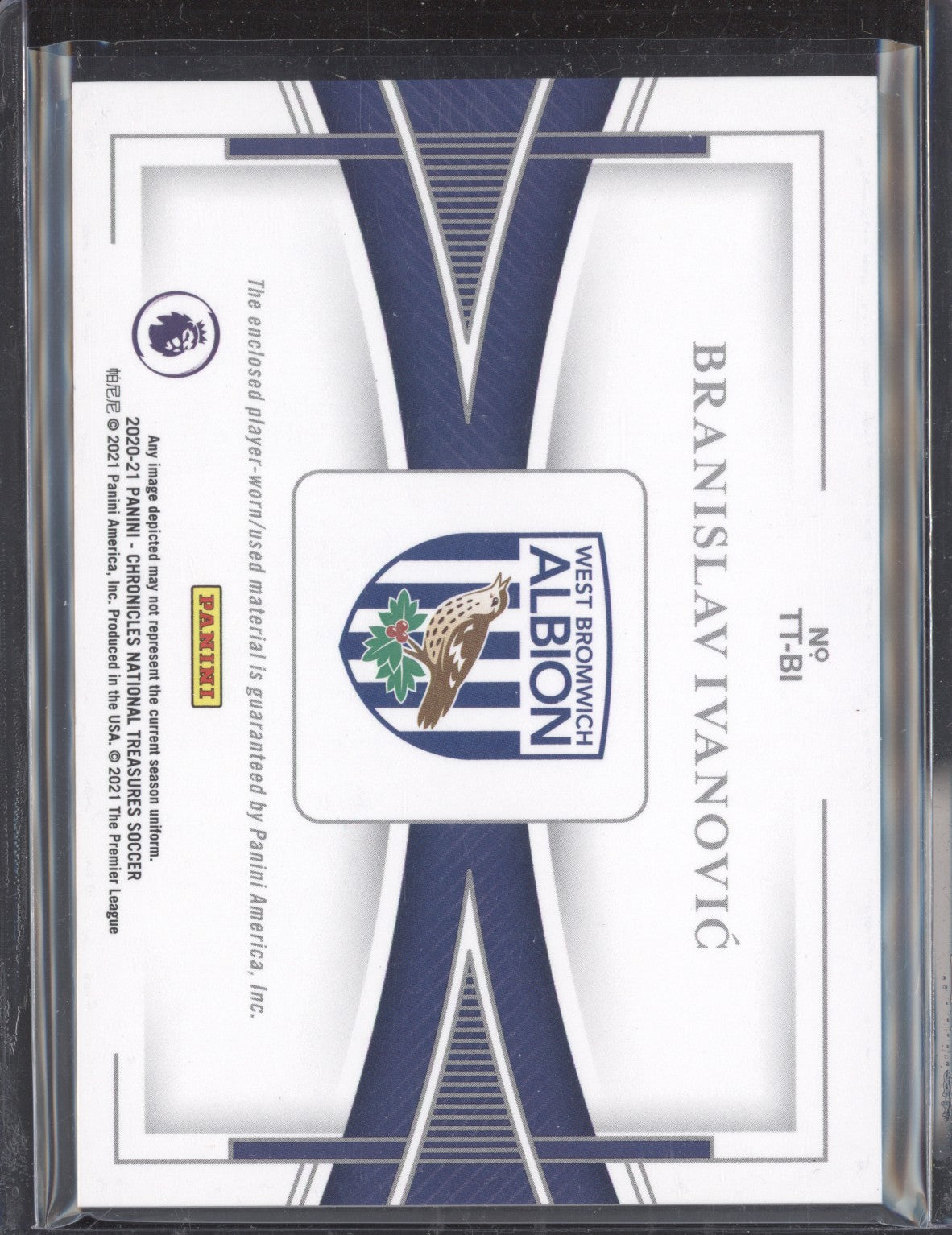 Branislav Ivanovic 2020-21 Panini Chronicles Soccer TT-BI Treasured Threads 24/500