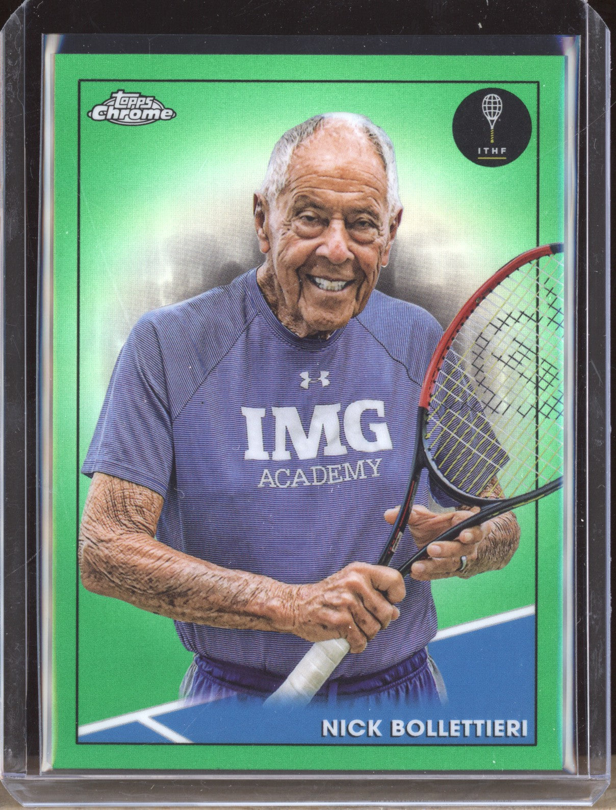 Nick Bollettieri 2021 Topps Chrome Tennis 7 Green 66/75