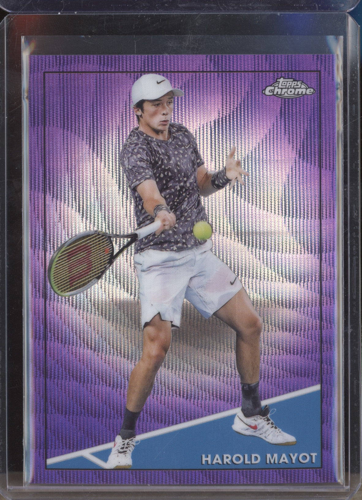 Harold Mayot 2021 Topps Chrome Tennis 75 Purple Wave 21/199