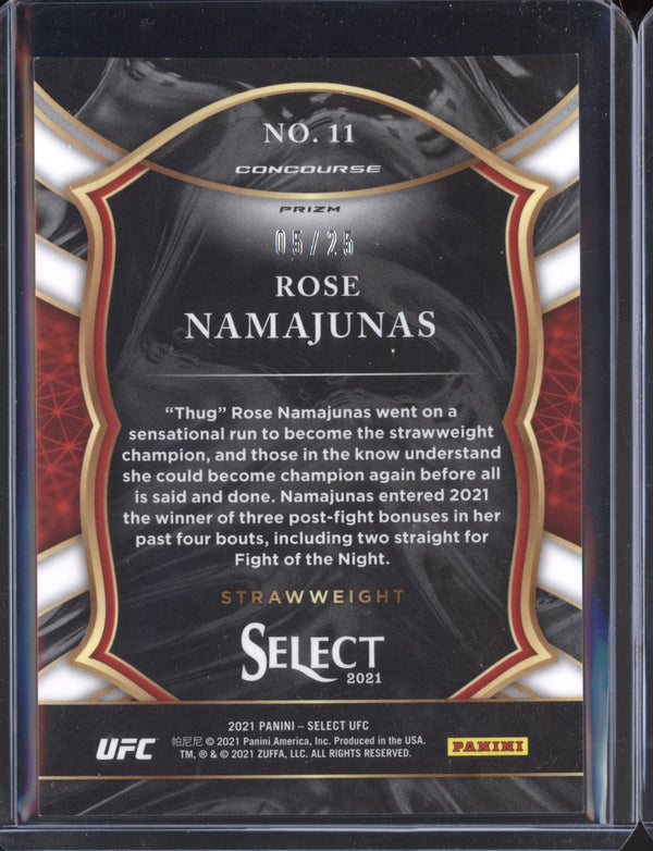 Rose Namajunas 2021  Panini Select UFC Concourse Tie-Dye 5/25