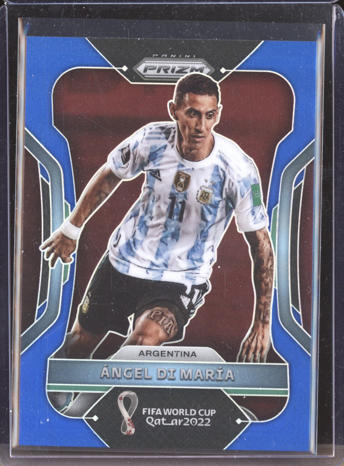 Angel Di Maria 2022 Panini Prizm World Cup 1 Blue 222/299