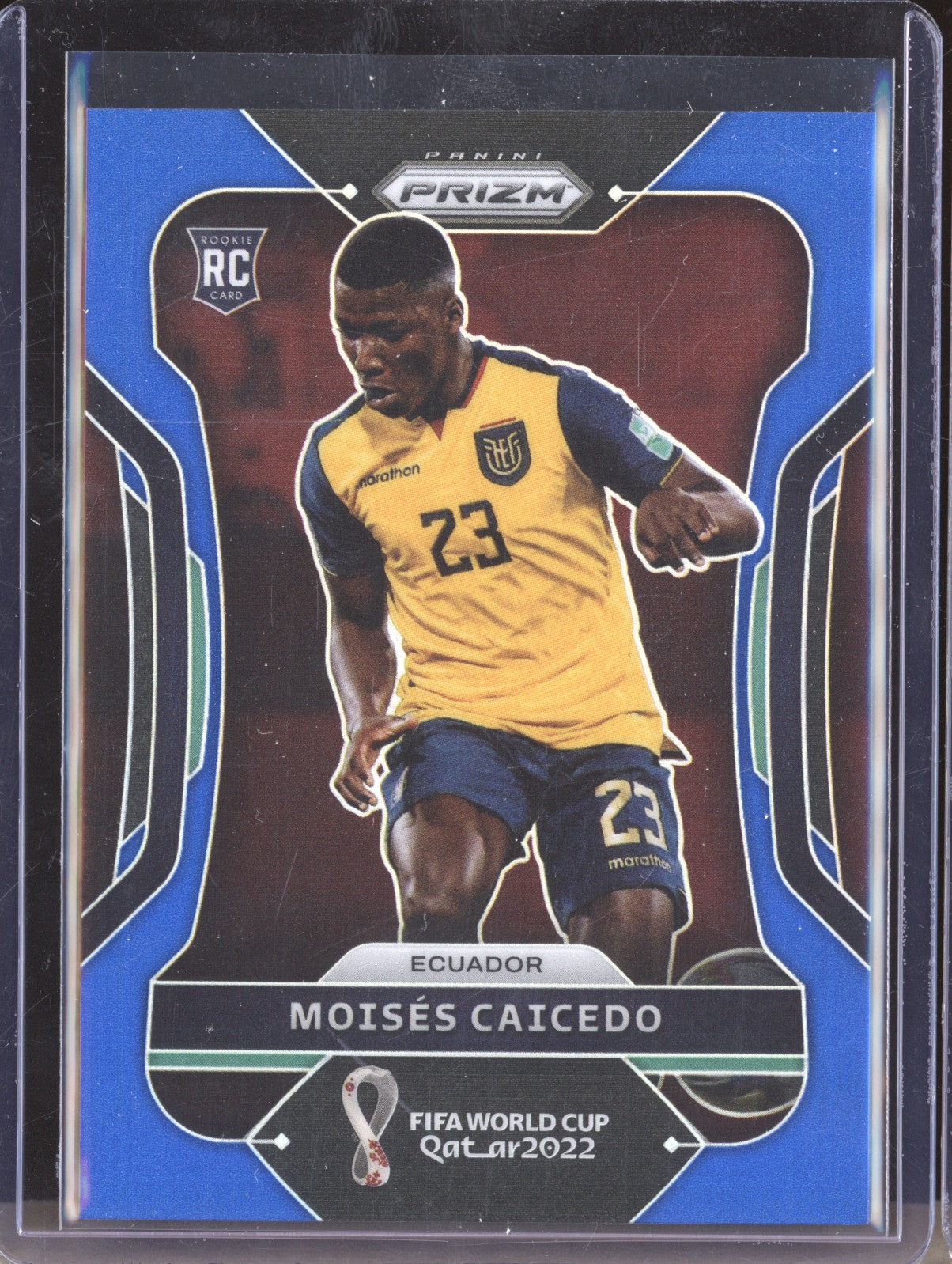Moises Caicedo 2022 Panini Prizm World Cup 81 Blue RC 288/299