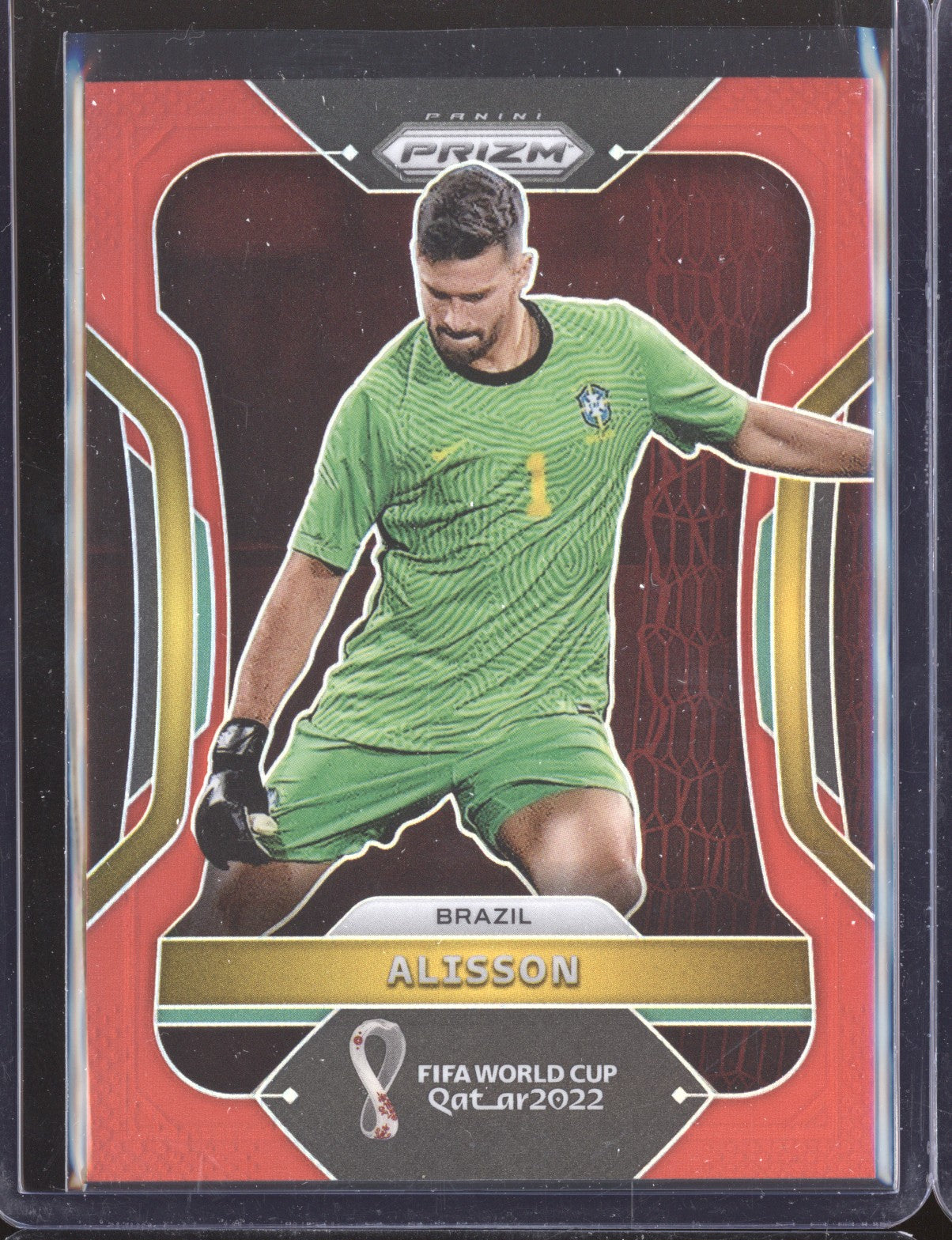 Alisson 2022 Panini Prizm World Cup 25 Red 202/399