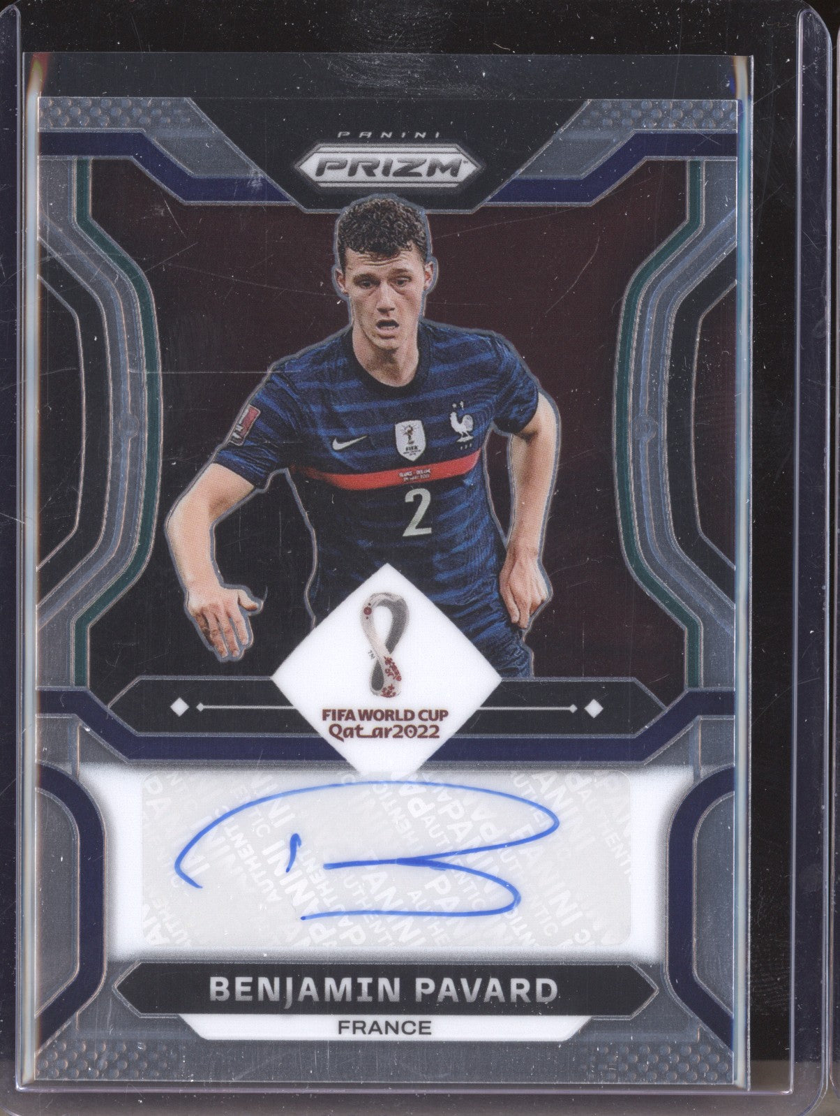 Benjamin Pavard 2022 Panini Prizm World Cup S-BP Signatures