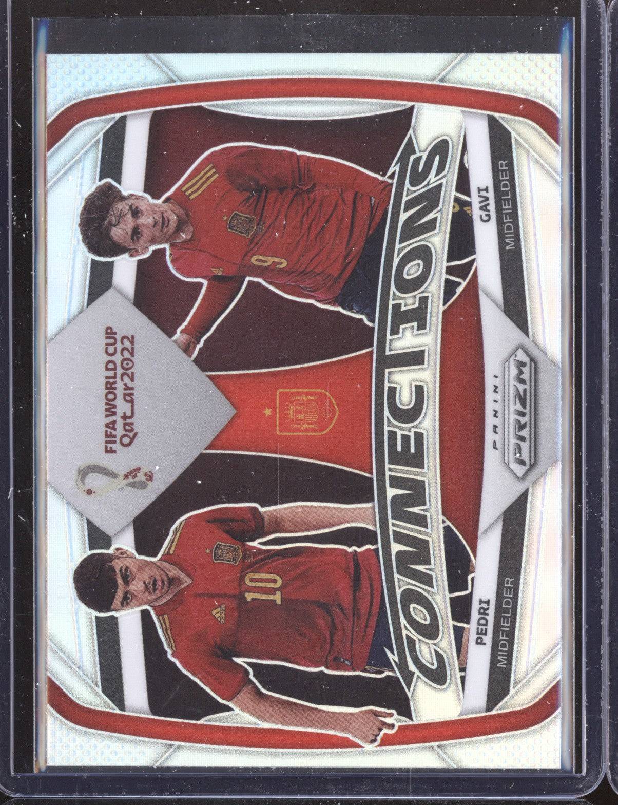 Pedri / Gavi 2022 Panini Prizm World Cup 9 Connections Silver