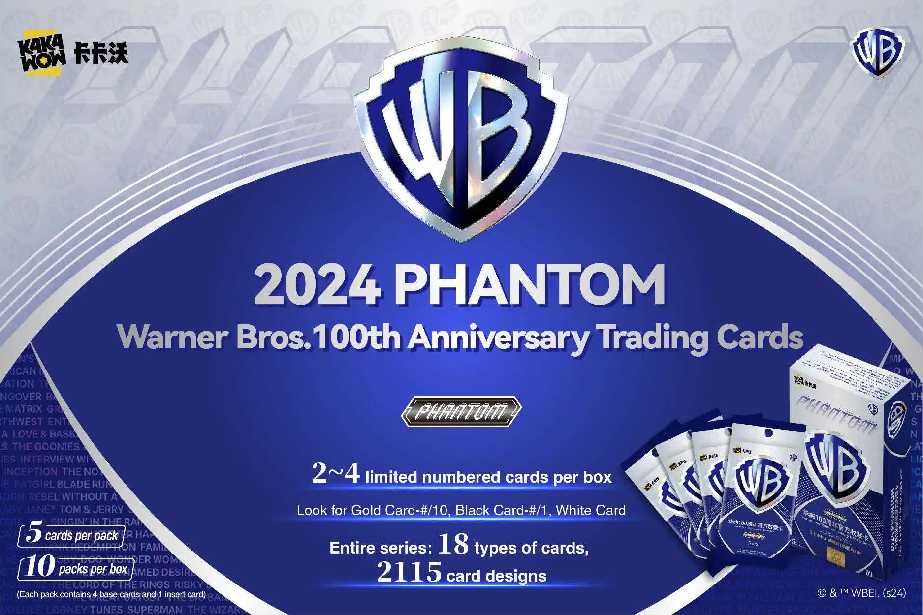 2024 KAKAWOW PHANTOM Warner Brothers 100th Anniversary Hobby Box