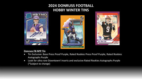 2024 Donruss Football Hobby Winter Tin