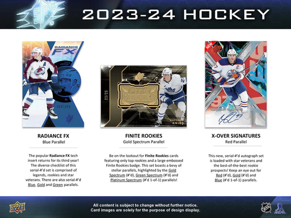 2023-24 Upper Deck SPX Hockey Hobby Box