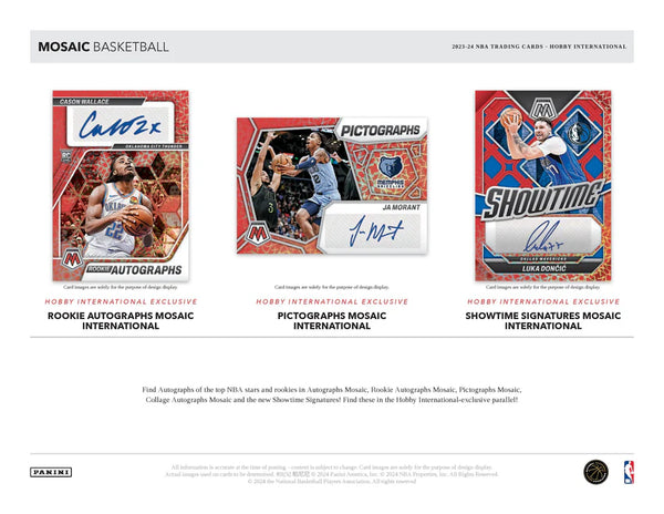 2023-24 Panini Mosaic Hobby International Basketball Box