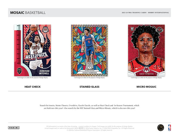 2023-24 Panini Mosaic Hobby International Basketball Box