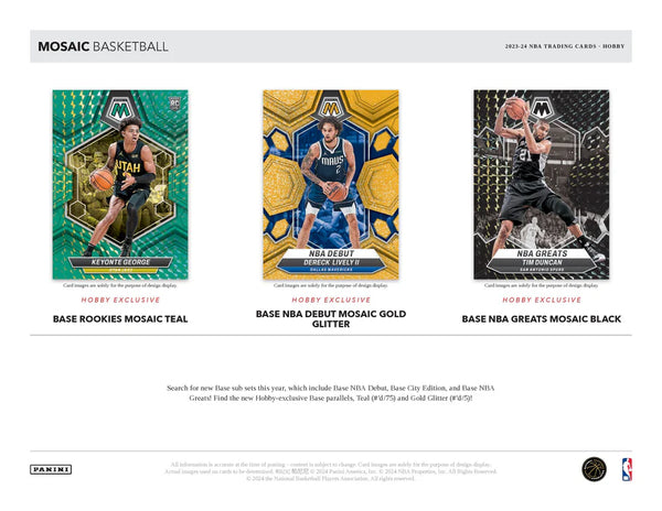 2023-24 Panini Mosaic Basketball Hobby Box