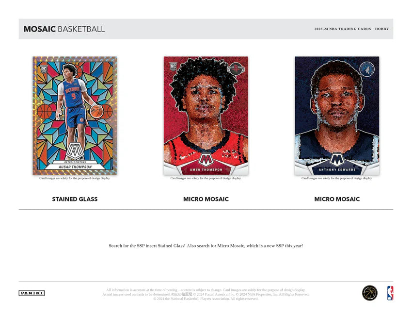 2023-24 Panini Mosaic Basketball Hobby Box