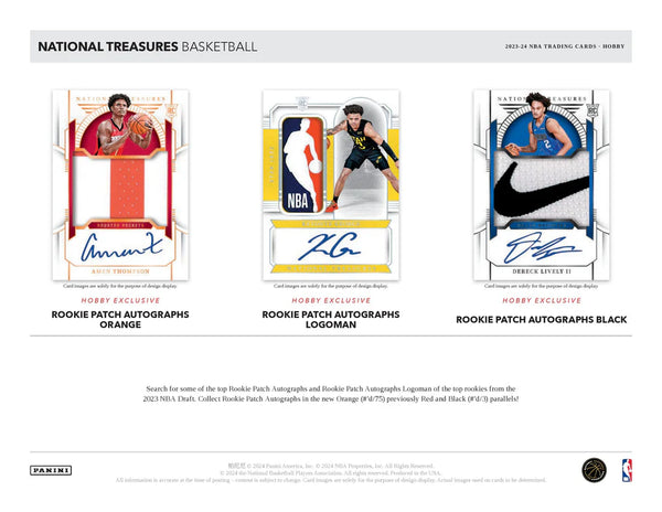 2023-24 Panini National Treasures Basketball Hobby Box