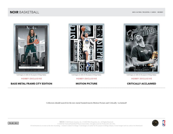 2023-24 Panini NOIR Basketball Hobby Box