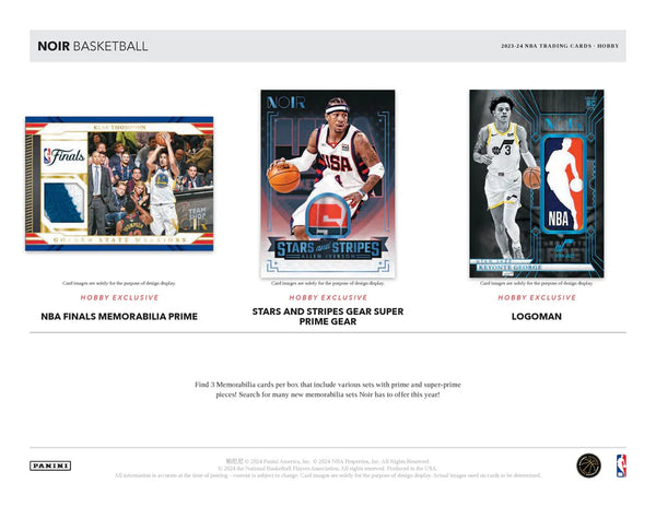 2023-24 Panini NOIR Basketball Hobby Box