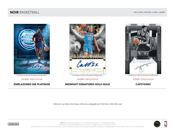 2023-24 Panini NOIR Basketball Hobby Box