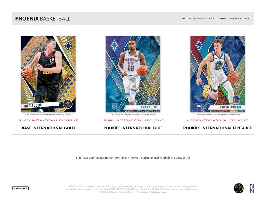 2023-24 Panini Phoenix Basketball International Hobby Box