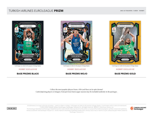 2023-24 Panini Prizm Euroleague Basketball Hobby Box