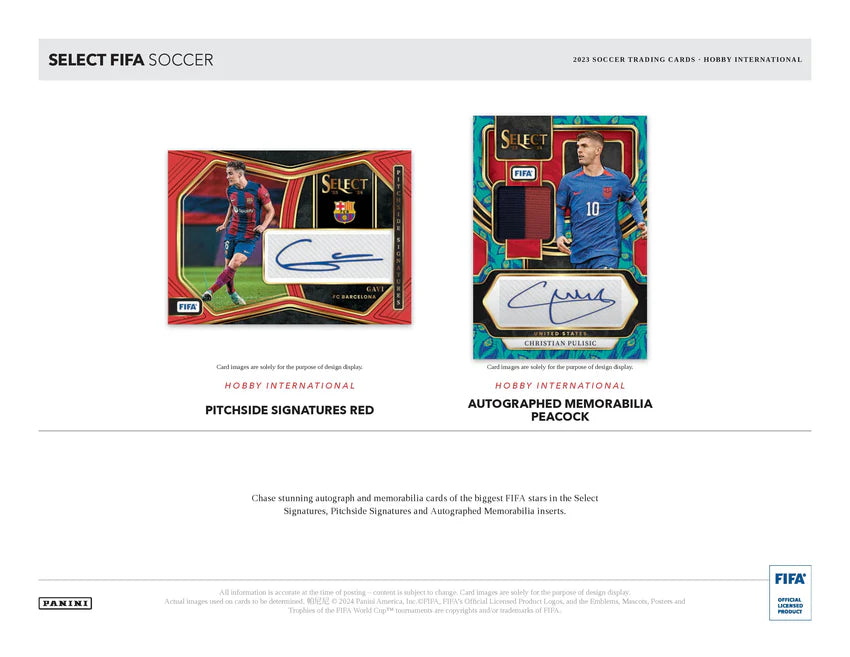 2023-24 Panini Select FIFA Soccer International Hobby Pack