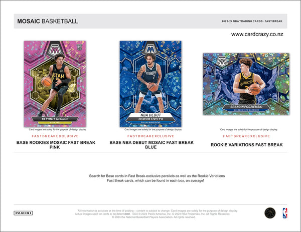 2023-24 Mosaic Basketball Fast Break Hobby Box